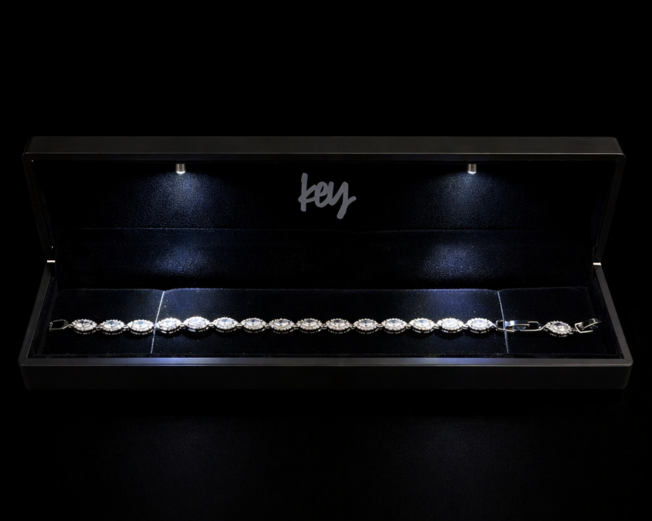 Key Jewelry Angel Eye Bracelet 7in+1.25in extension